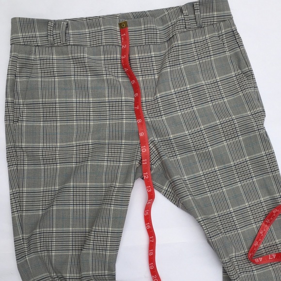 (2 for $30) Mango Women Straight Checked Trousers - Picture 12 of 15